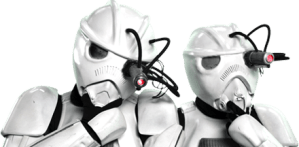 Check out Troopers from CollegeHumor on Youtube